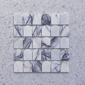 Alessio New York Scallop Mosaic - Stone and Tile Projects
