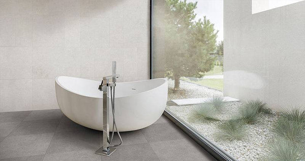 Allure Concrete Putty Porcelain - Stone and Tile Projects