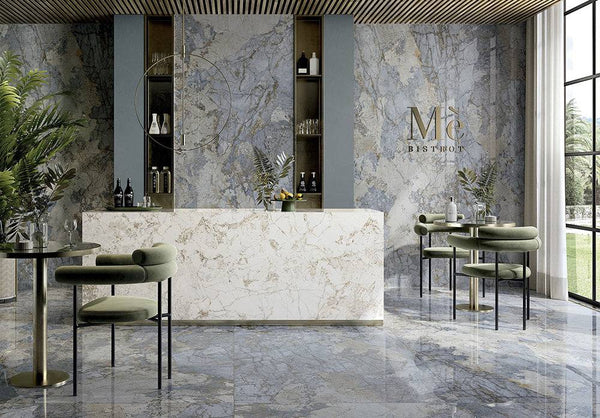 Blue Topaz Italian Porcelain - Stone and Tile Projects