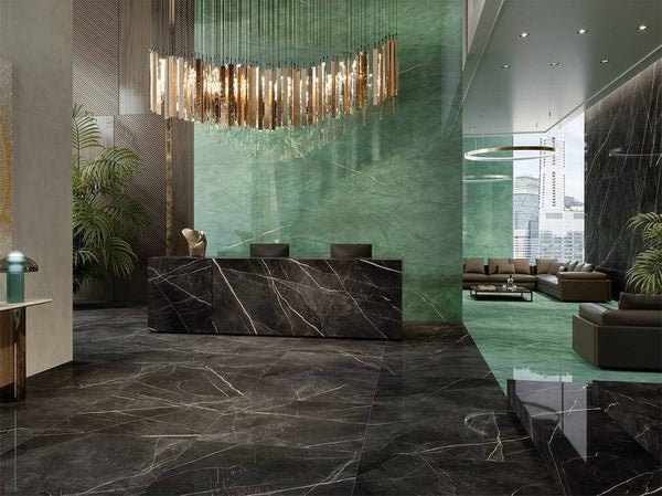Botanic Green Italian Porcelain - Stone and Tile Projects