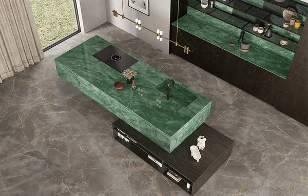 Botanic Green Italian Porcelain - Stone and Tile Projects