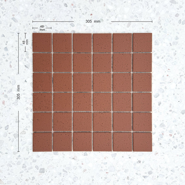 Cagliari Terracotta Fusion Full Bodied Porcelain Mosaic