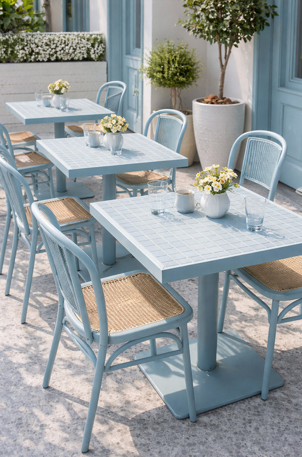 Cagliari Sky Blue Full Bodied Porcelain Mosaic - Stone and Tile Projects