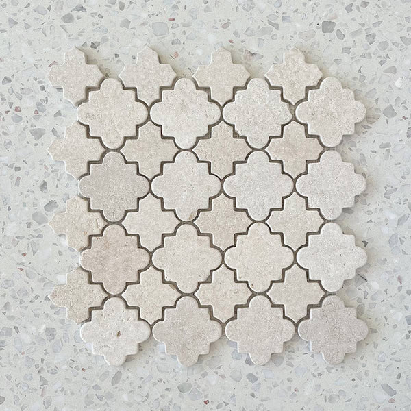 White Sand Alhambra Mosaic - Stone and Tile Projects