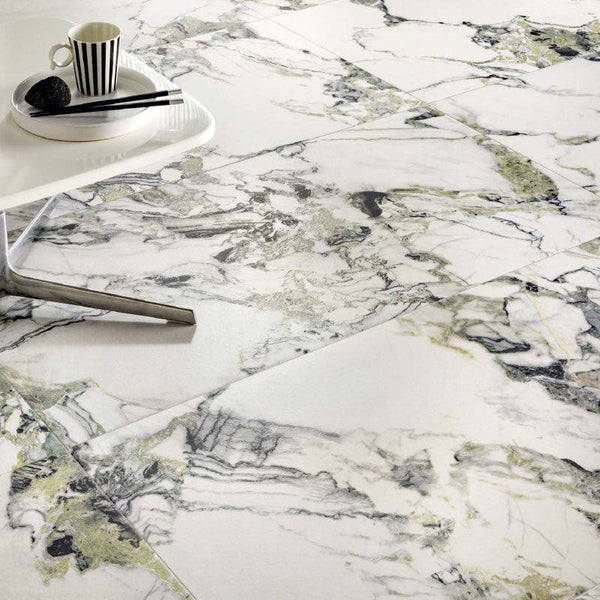 Calacatta Ice Jade Italian Porcelain - Stone and Tile Projects