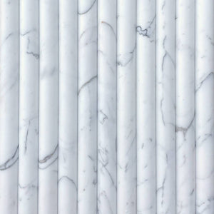 Calacatta Staturio Marble Convex Flute Plus - Stone and Tile Projects