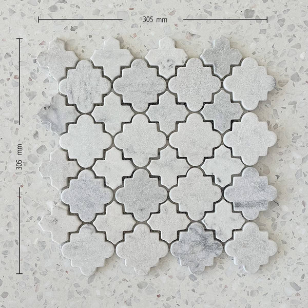 Carrara Alhambra Marble Mosaic - Stone and Tile Projects