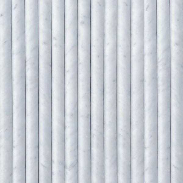 Carrara Bianco Marble Convex Flute Plus - Stone and Tile Projects