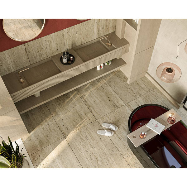Classic Vein Cut Travertine Tile - Stone and Tile Projects