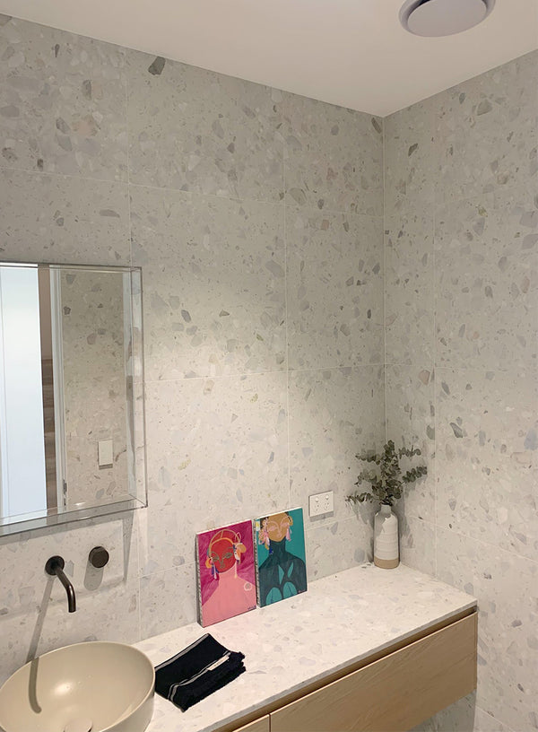 Coarse Grain White Terrazzo STP-04