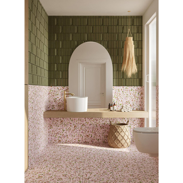 Forest Pink Terrazzo STP-22 - Stone and Tile Projects