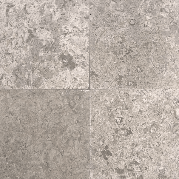 Grigio Fossil Honed Limestone - Stone and Tile Projects
