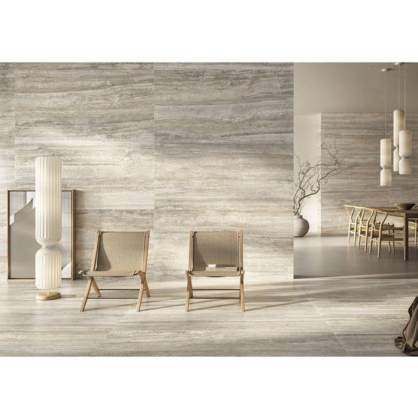 Calico Beige Travertine Veincut Porcelain - Stone and Tile Projects