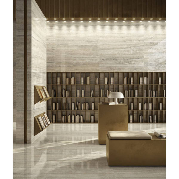 Calico Beige Travertine Veincut Porcelain - Stone and Tile Projects