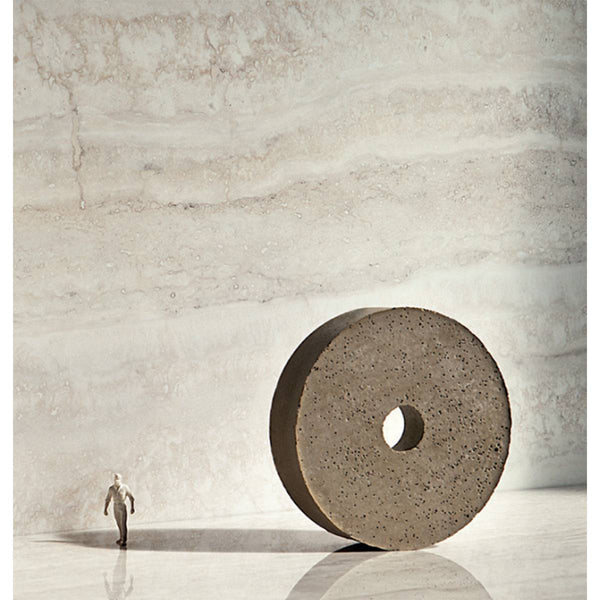 Calico Ivory Travertine Veincut Porcelain - Stone and Tile Projects