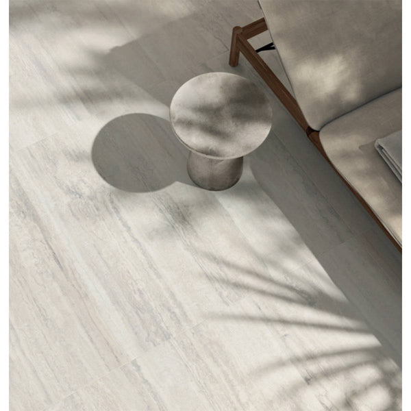 Calico White Travertine Veincut Porcelain - Stone and Tile Projects