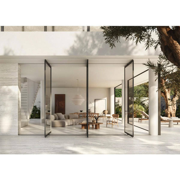 Calico White Travertine Veincut Porcelain - Stone and Tile Projects