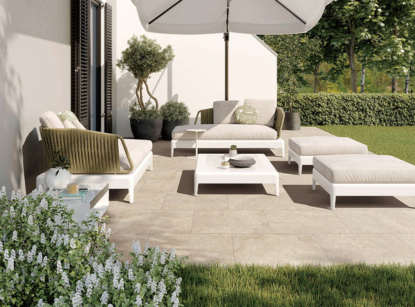 Kashan Limestone Clay Porcelain - Stone and Tile Projects