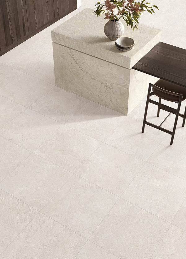 Kashan Limestone Gypsum Porcelain - Stone and Tile Projects