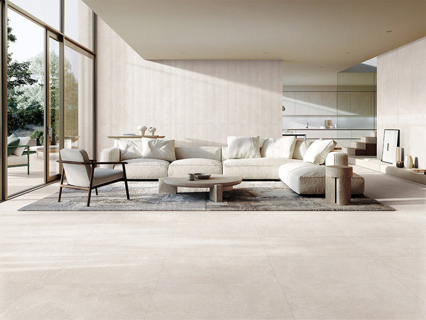 Kashan Limestone Gypsum Porcelain - Stone and Tile Projects