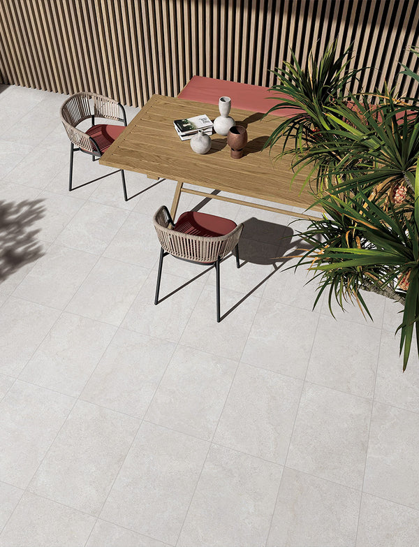 Kashan Limestone Smoke Porcelain - Stone and Tile Projects