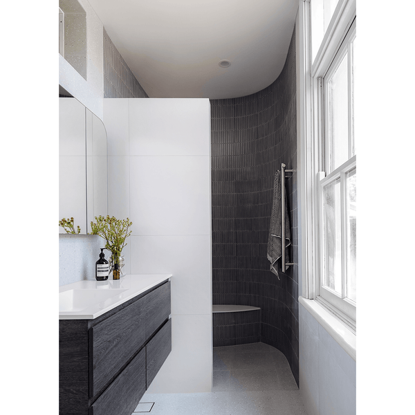 Kit Kat Light Grey Concave Mosaic 145x20 - Stone and Tile Projects