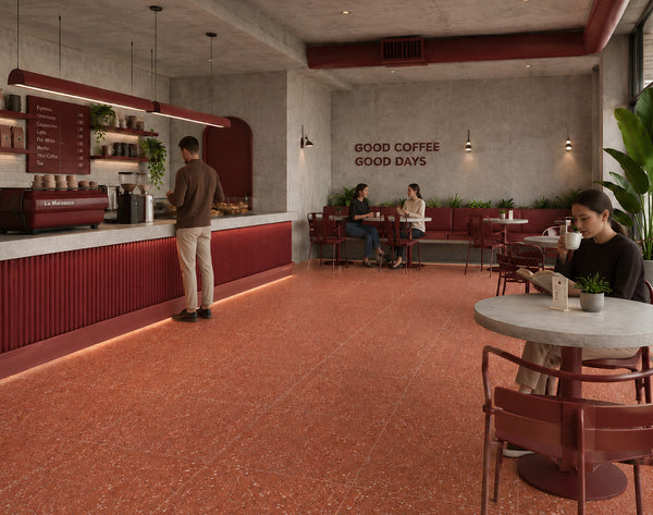 Maroon Red Terrazzo STP-28