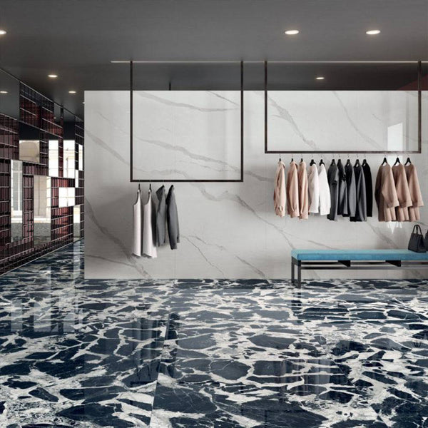 Marvel Panda Luxe Italian Porcelain - Stone and Tile Projects