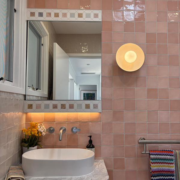 Moroccan Pink Mix Ceramic - Stone and Tile Projects