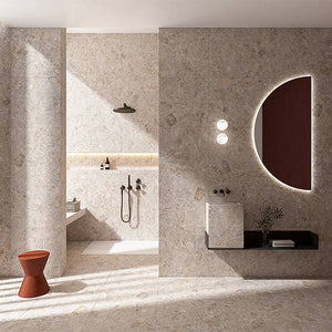 Navarre Almond Terrazzo Porcelain - Stone and Tile Projects