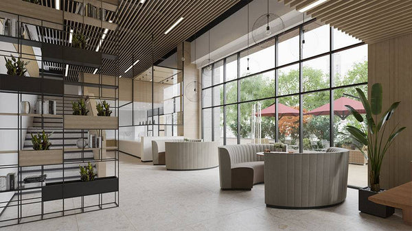 Navarre Bianco Terrazzo Porcelain - Stone and Tile Projects