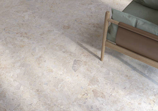 Navarre Bianco Terrazzo Porcelain - Stone and Tile Projects