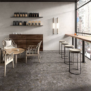 Navarre Charcoal Terrazzo Porcelain - Stone and Tile Projects