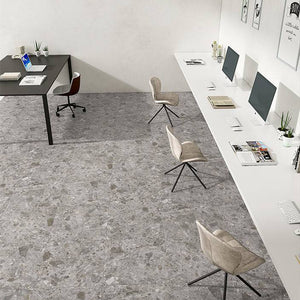 Navarre Grey Terrazzo Porcelain - Stone and Tile Projects