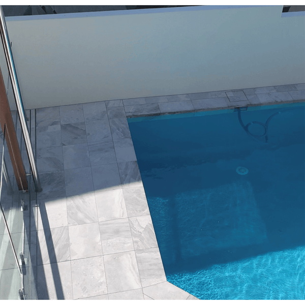 Nordic Grey Tumbled Marble - Stone and Tile Projects