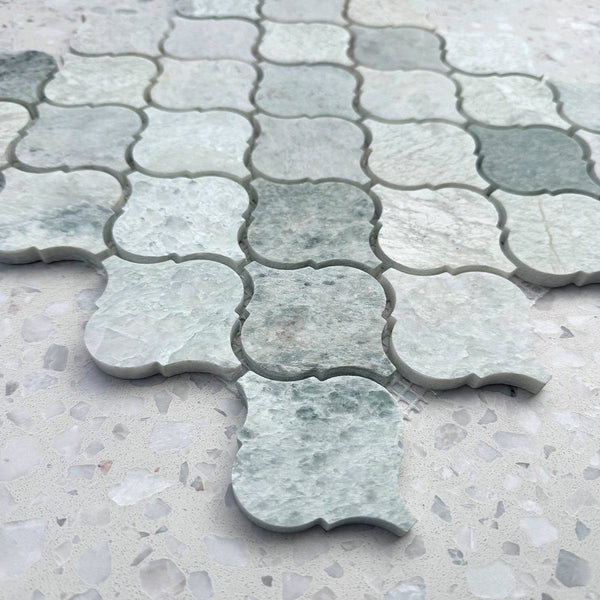 Paradiso Green Arabesque Marble Mosaic - Stone and Tile Projects