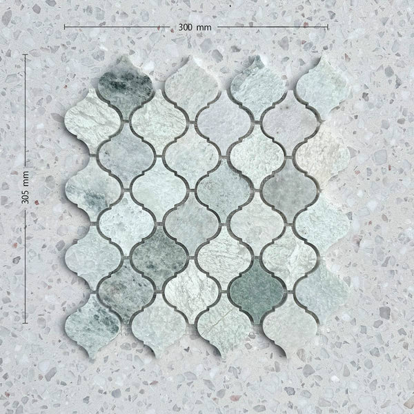Paradiso Green Arabesque Marble Mosaic - Stone and Tile Projects
