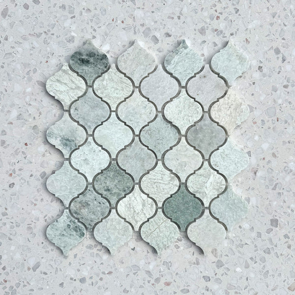 Paradiso Green Arabesque Marble Mosaic