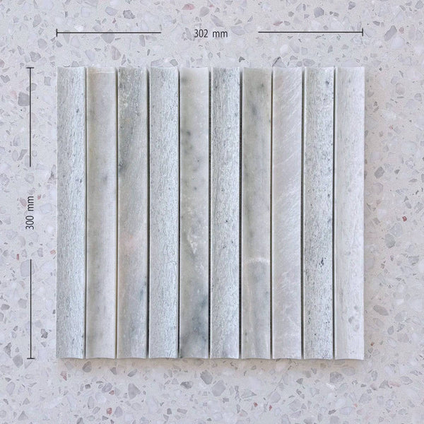 Paradiso Green Concave Jumbo Mosaic - Stone and Tile Projects