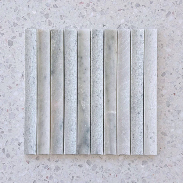 Paradiso Green Concave Jumbo Mosaic - Stone and Tile Projects