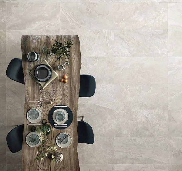 Pescara Travertine Silver Italian Porcelain - Stone and Tile Projects