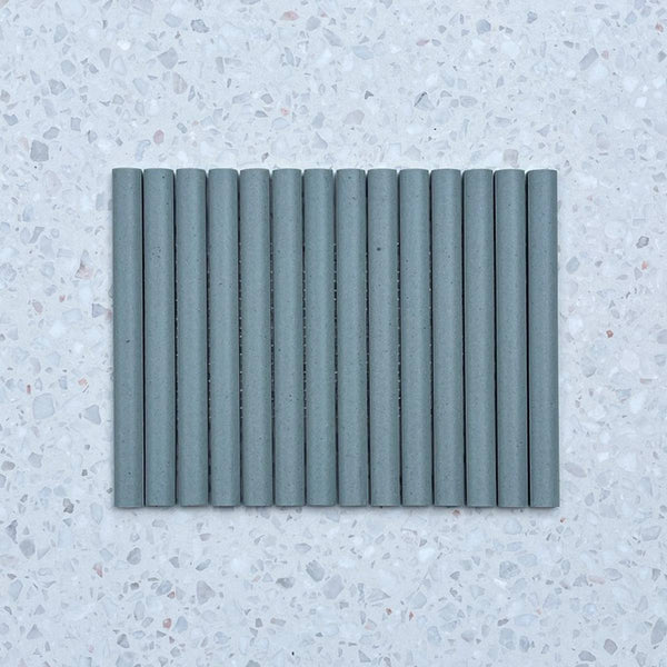 Protaras Green Convex Flute Unglazed Porcelain Mosaic - Stone and Tile Projects