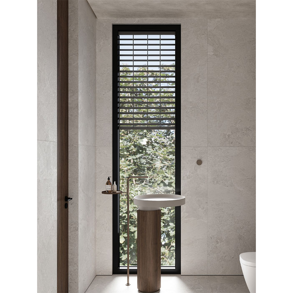 Rhyven White Limestone Porcelain - Stone and Tile Projects