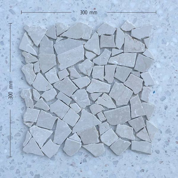 Sahara Botticino Marble Mosaic - Stone and Tile Projects