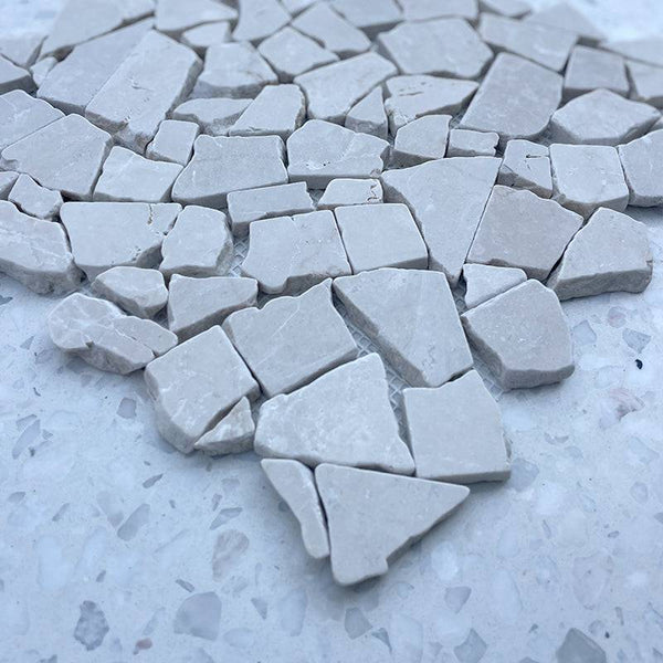 Sahara Botticino Marble Mosaic - Stone and Tile Projects