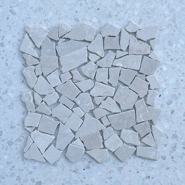 Sahara Botticino Marble Mosaic - Stone and Tile Projects