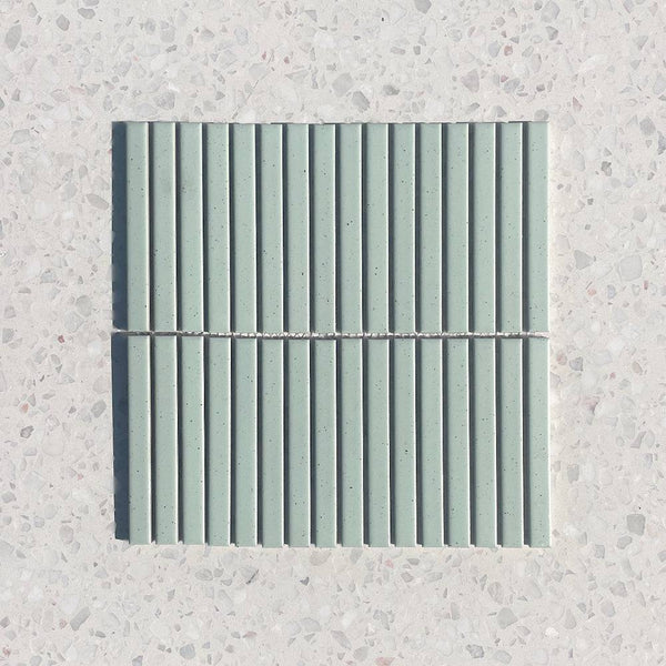 Sakura Mint Slim Kitkat Mosaic - Stone and Tile Projects