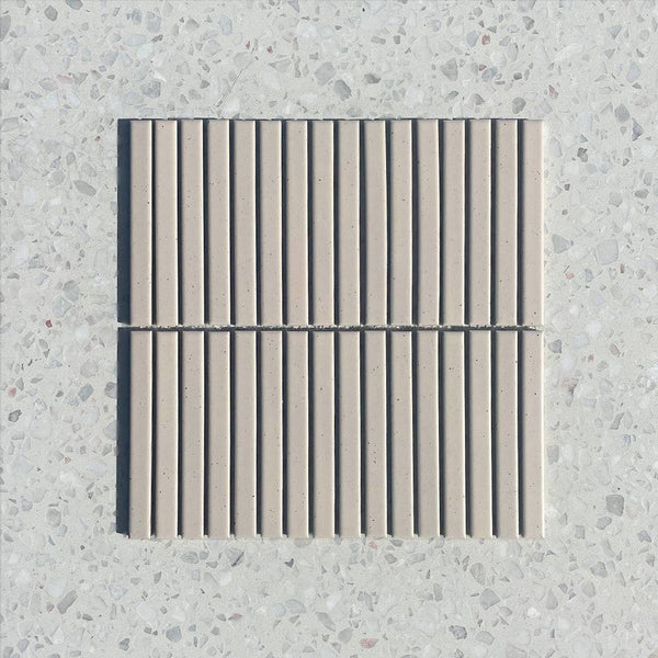 Sakura Nude White Slim Kitkat Mosaic - Stone and Tile Projects