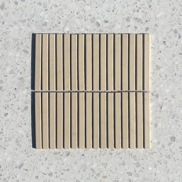 Sakura Sand Slim Kitkat Mosaic - Stone and Tile Projects