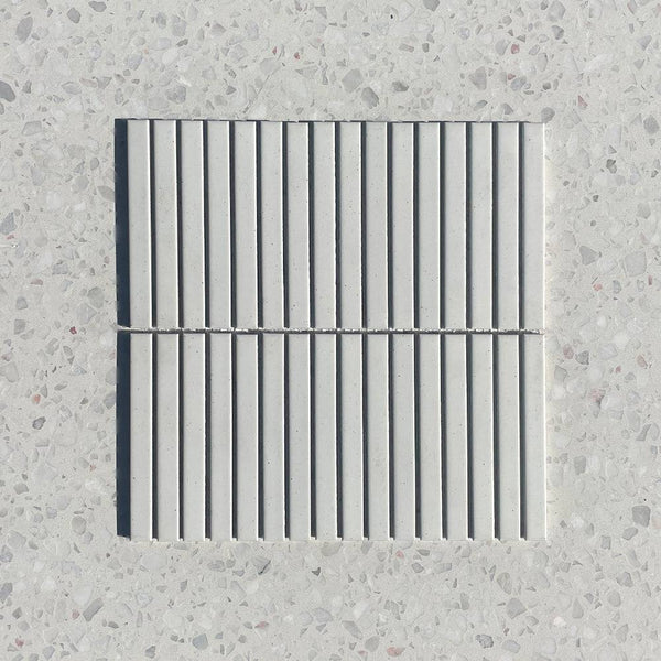 Sakura White Slim Kitkat Mosaic - Stone and Tile Projects